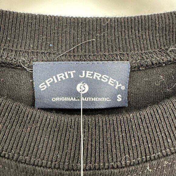 NEW Spirit Jersey Blackhawks Oversized Long Sleeve T-Shirt Black Women's S - Picture 5 of 8